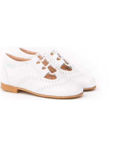 Zapatos de Niña ANGELITOS INGLESITA PIEL 1506 BLANCO