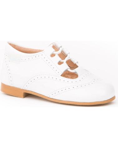 Zapatos de Niña ANGELITOS INGLESITA PIEL 1506 BLANCO