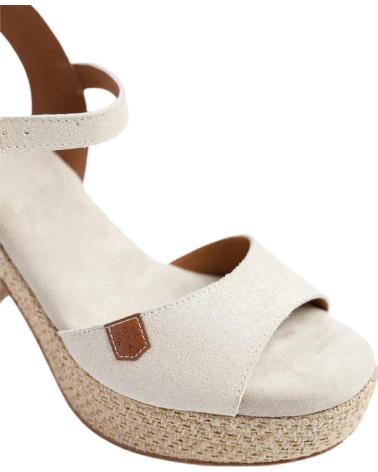 POPA SANDALIAS DE TACON DAIRA BOREAL ORO EN BEIGE PARA MUJER ORO BOREAL