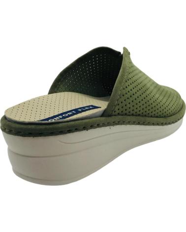 PINTURINES CHINELO DE CASA TIPO MULE COM CUNHA MODELO 4026-A VERDE