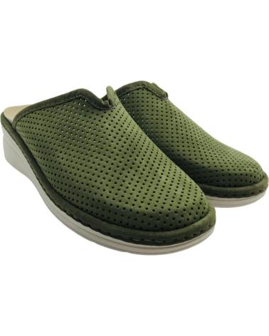 PINTURINES CHINELO DE CASA TIPO MULE COM CUNHA MODELO 4026-A VERDE