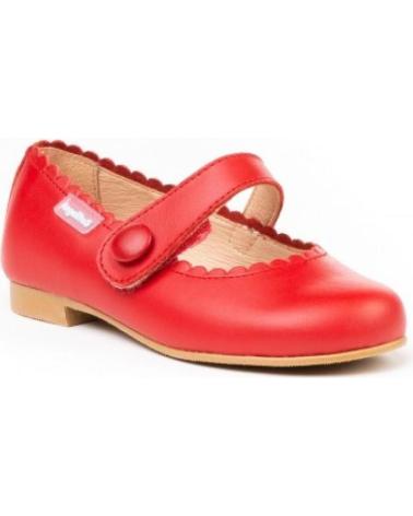 Schuhe für Mädchen ANGELITOS ZAPATO FRANCESITAS PIEL 1512-RJ ROJO