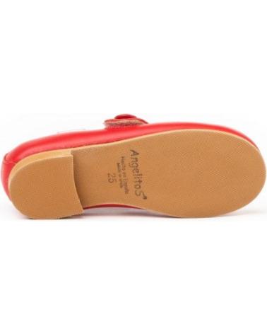 Schuhe für Mädchen ANGELITOS ZAPATO FRANCESITAS PIEL 1512-RJ ROJO