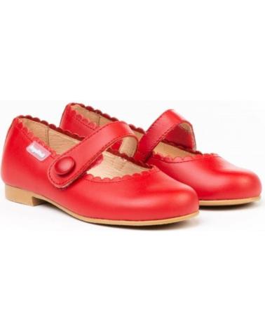 Schuhe für Mädchen ANGELITOS ZAPATO FRANCESITAS PIEL 1512-RJ ROJO