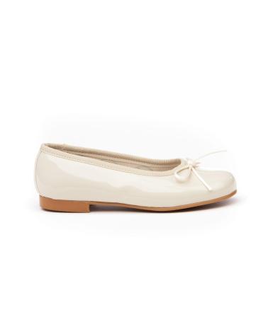 girl shoes ANGELITOS BAILARINA PIEL 1565 BEIGE