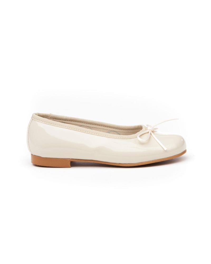girl shoes ANGELITOS BAILARINA PIEL 1565 BEIGE