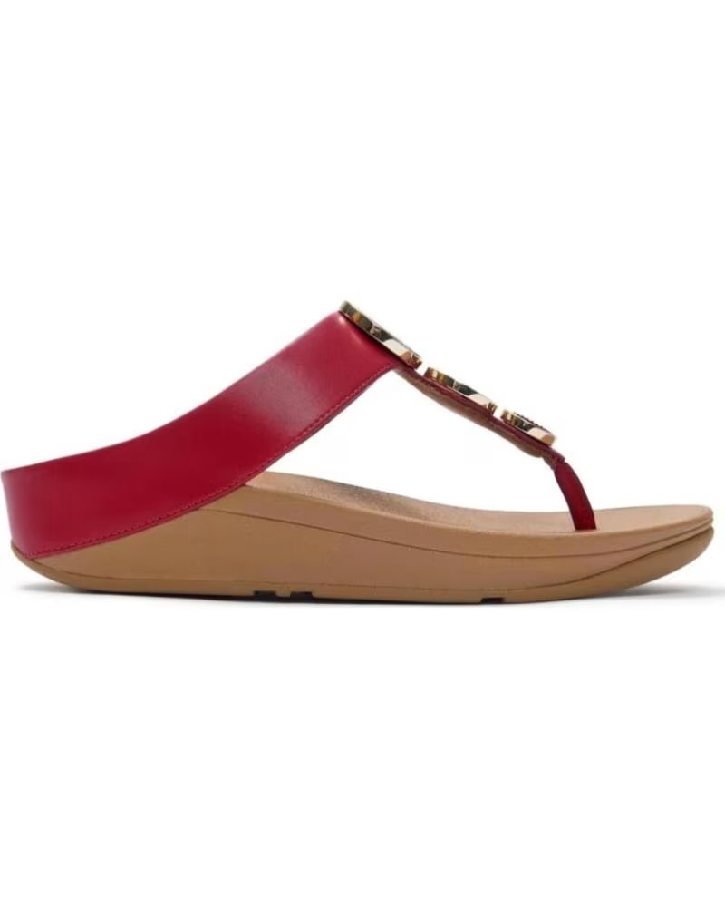 FITFLOP SANDÁLIAS HALO BEAD-CIRCLE COM TECNOLOGIA MICROWOBBLEBOARD FUCSIA