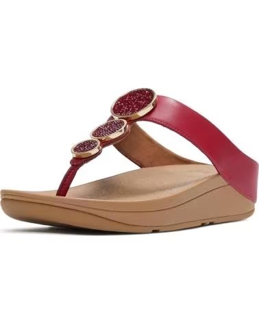FITFLOP SANDÁLIAS HALO BEAD-CIRCLE COM TECNOLOGIA MICROWOBBLEBOARD FUCSIA