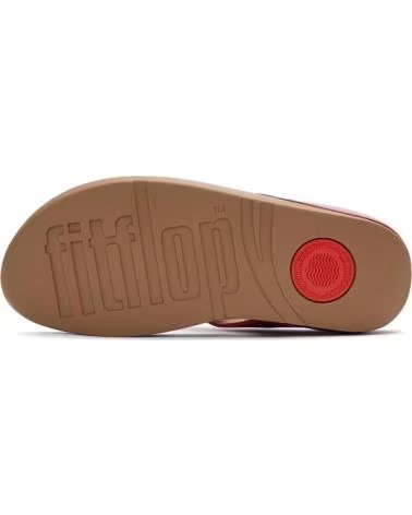 FITFLOP SANDÁLIAS HALO BEAD-CIRCLE COM TECNOLOGIA MICROWOBBLEBOARD FUCSIA