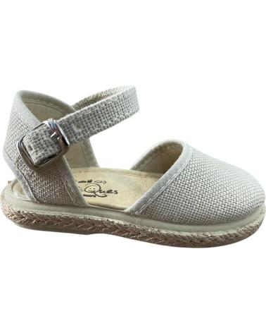 EL CABALLITO SANDÁLIA DE ESPARTO COM FIVELA MODELO 1001 VULPEQUES BEIGE