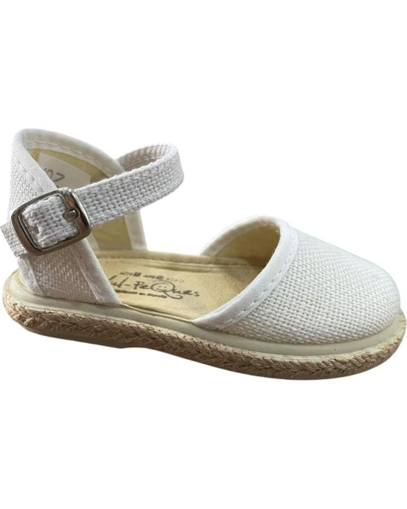 EL CABALLITO AVARCAS DE ESPARTO COM FIVELA MODELO 1001 BLANCO