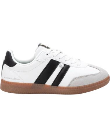 XTI TÊNIS RETRO COM FAIXAS LATERAIS E SOLADO DE BORRACHA BLANCO