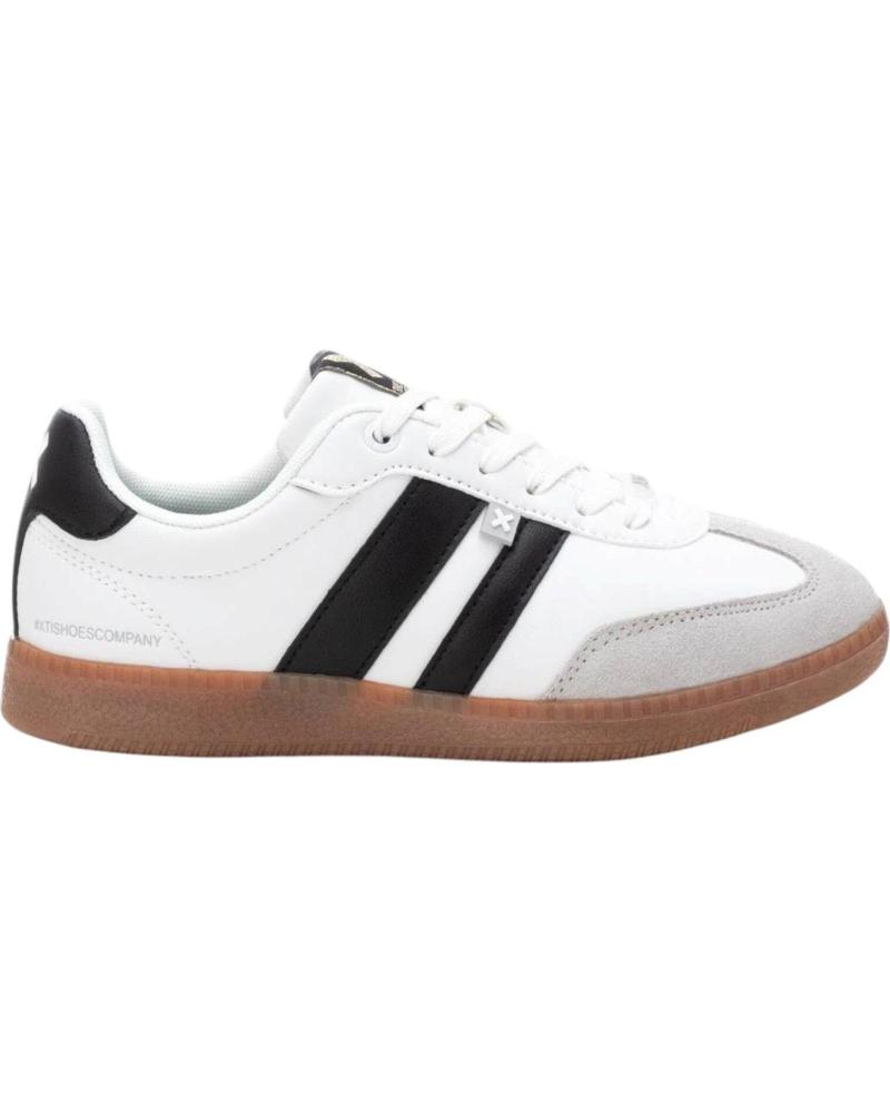 XTI TÊNIS RETRO COM FAIXAS LATERAIS E SOLADO DE BORRACHA BLANCO