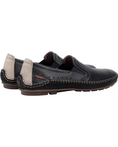 FLUCHOS MOCASSINS EM COURO F1177 MARINO