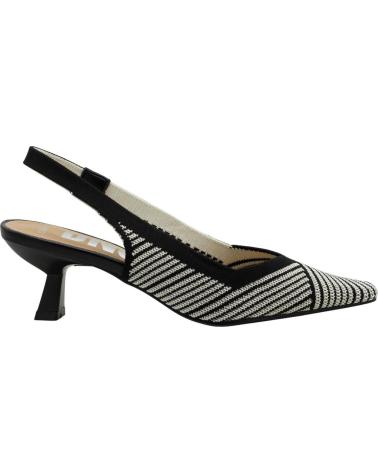 DANGELA SAPATO SLINGBACK DWS30631 ESTAMPA GEOMÉTRICA NEGRO