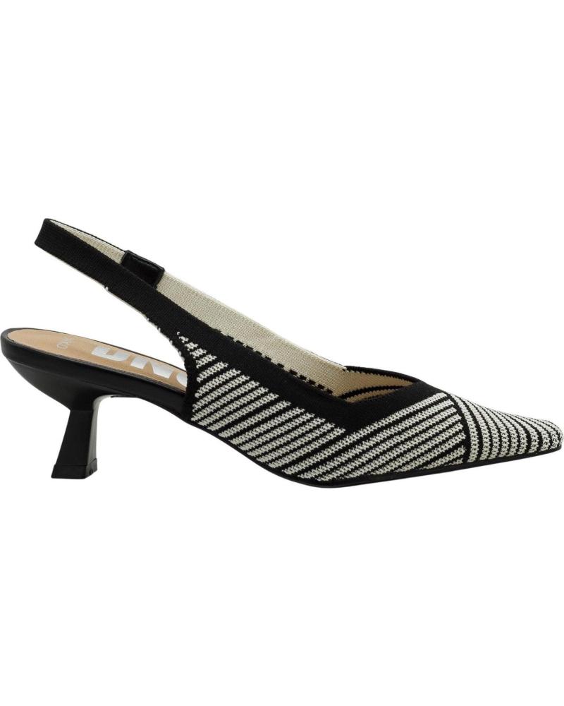 DANGELA SAPATO SLINGBACK DWS30631 ESTAMPA GEOMÉTRICA NEGRO