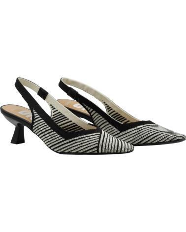 DANGELA SAPATO SLINGBACK DWS30631 ESTAMPA GEOMÉTRICA NEGRO