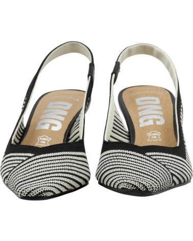 DANGELA SAPATO SLINGBACK DWS30631 ESTAMPA GEOMÉTRICA NEGRO