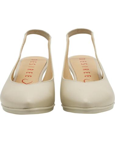 DESIREÉ SAPATO ABERTO DE SALTO MÉDIO DESIREÉ MACA2 BEIGE