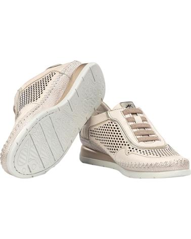 FLUCHOS TÊNIS FLUCHOS F2143 COM DETALHE PERFURADO BEIGE