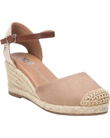 XTI SANDÁLIA DE CUNHA COM FECHO DE FIVELA BEIGE