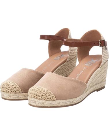 XTI SANDÁLIA DE CUNHA COM FECHO DE FIVELA BEIGE