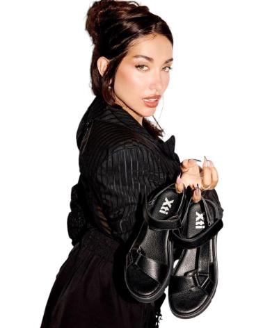 XTI SANDÁLIA PLATAFORMA COM FECHO DE VELCRO NEGRO