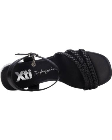 XTI SANDÁLIAS DE SALTO XTI 145439 COM TIRAS ENTRANÇADAS NEGRO