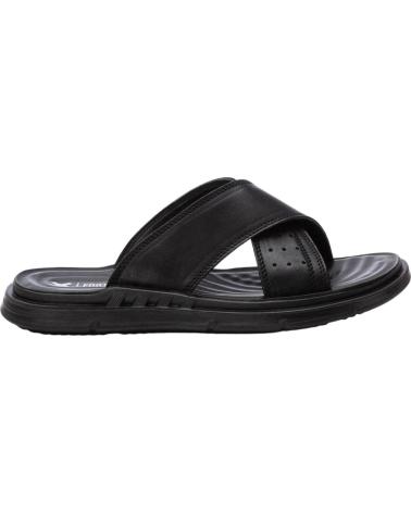 XTI SANDÁLIAS CRUZADAS DE COURO COM SOLA ERGONÔMICA NEGRO