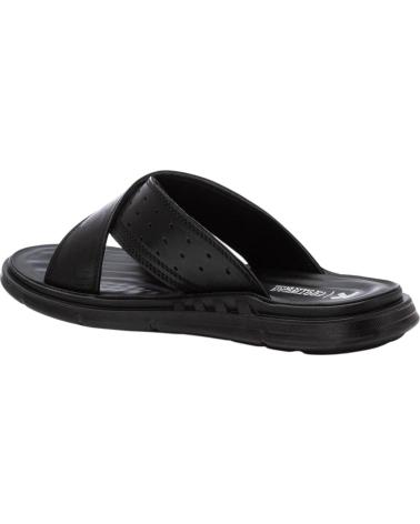 XTI SANDÁLIAS CRUZADAS DE COURO COM SOLA ERGONÔMICA NEGRO