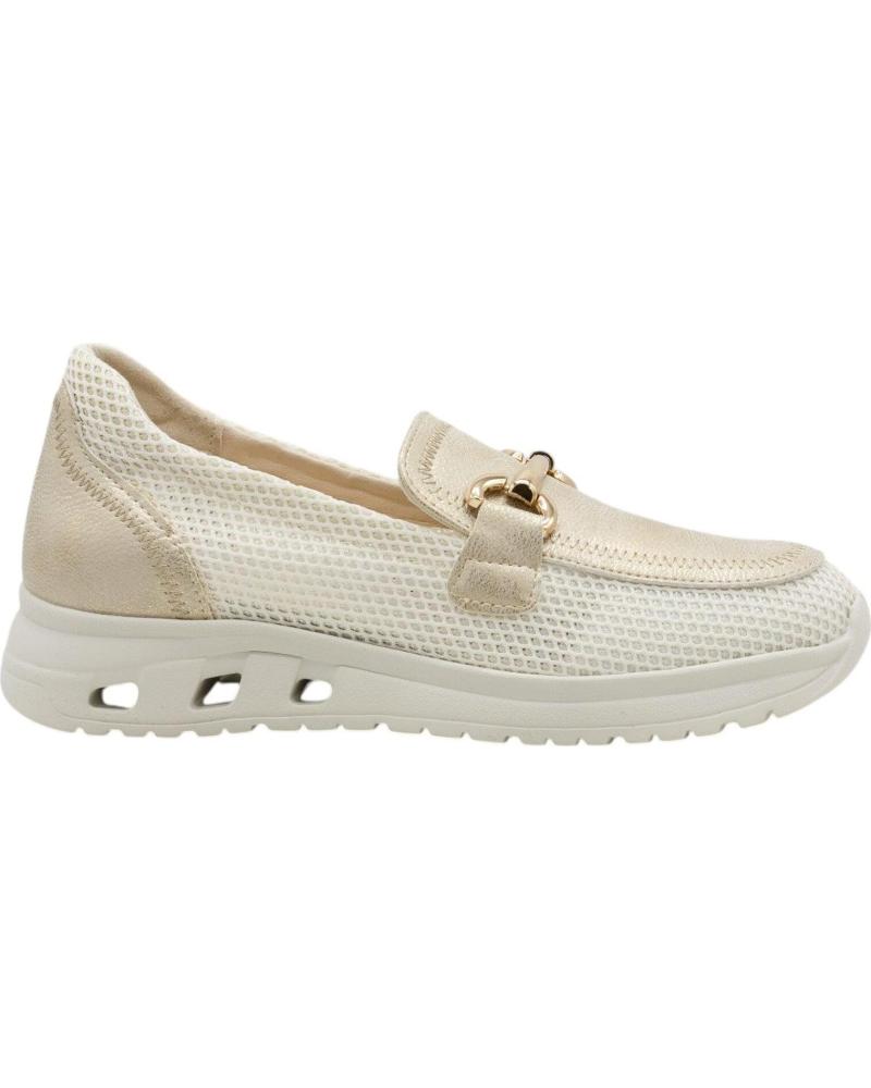 AMARPIES MOCASSIM PLATAFORMA COM FIVELA METÁLICA ORO