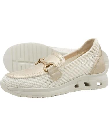 AMARPIES MOCASSIM PLATAFORMA COM FIVELA METÁLICA ORO