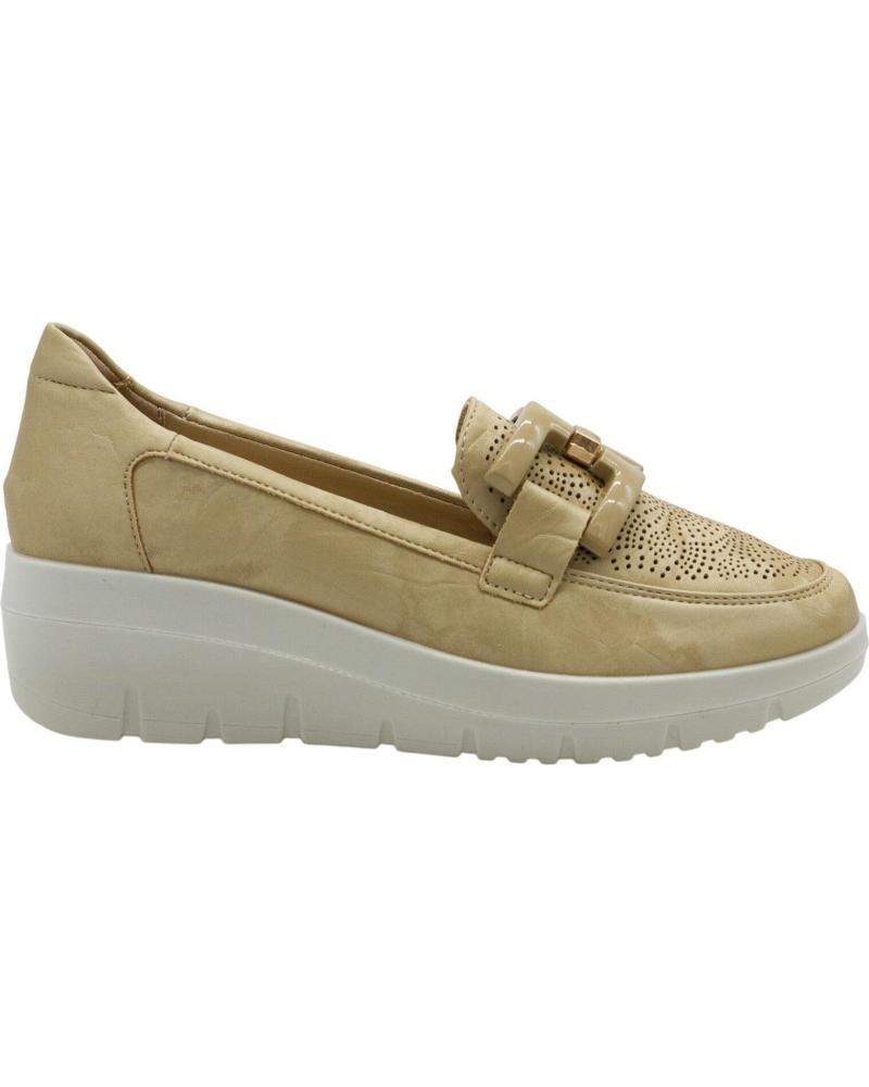 MYSOFT MOCASSINS 26M315 COM PLATAFORMA BEIGE