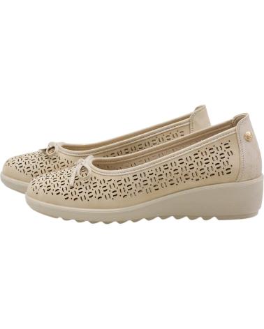 AMARPIES SAPATILHAS COMPENSADAS COM DETALHES RECORTADOS ATL30120 ORO
