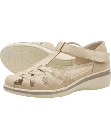 AMARPIES SANDÁLIA FECHADA ESTILO HUARACHE COM AJUSTE DE VELCRO MODELO AMD30029 CAMEL