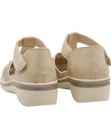 AMARPIES SANDÁLIA FECHADA ESTILO HUARACHE COM AJUSTE DE VELCRO MODELO AMD30029 CAMEL