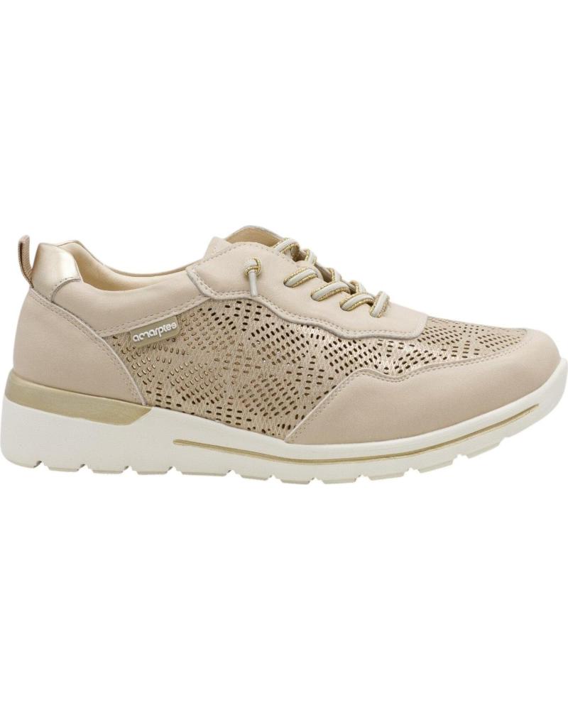 AMARPIES TÊNIS CASUAIS AHI30065 EM TOM NEUTRO BEIGE