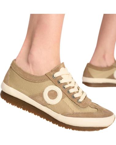 ARO ZAPATILLAS CASUALES DE ANTE CON SUELA DE GOMA MARRON