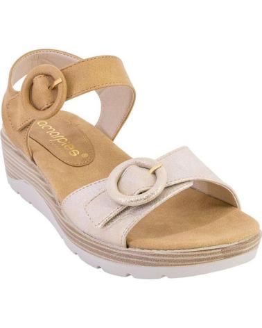 AMARPIES SANDÁLIAS 30142 COM FIVELA E PLATAFORMA CUERO