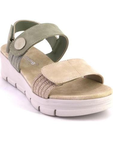AMARPIES SANDÁLIAS COM PLATAFORMA AMARPIES 30135 COM FECHO DE VELCRO VERDE