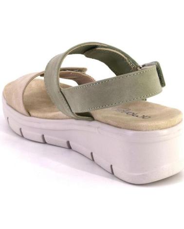 AMARPIES SANDÁLIAS COM PLATAFORMA AMARPIES 30135 COM FECHO DE VELCRO VERDE