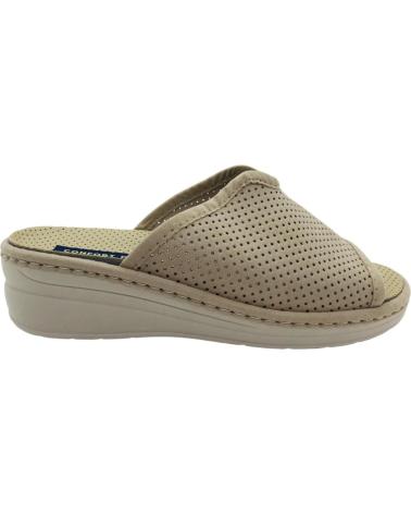 PINTURINES CHINELOS DE CASA COM CUNHA E TECIDO PERFURADO J ORTEGA 4028-A BEIGE
