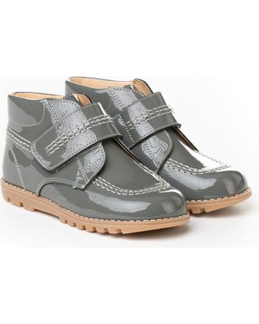 girl and boy Mid boots ANGELITOS BOTIN PIEL 306 GRIS
