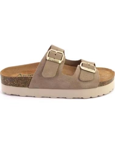 AUTENTI AUTENTI 11097 MULES EM CAMURÇA TAUPE