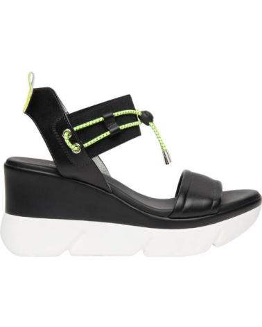 NERO GIARDINI SANDALIA CUÑA 8 CM, NEGRO, REF 1171472