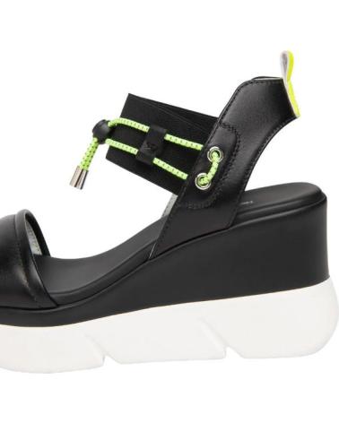 NERO GIARDINI SANDALIA CUÑA 8 CM, NEGRO, REF 1171472