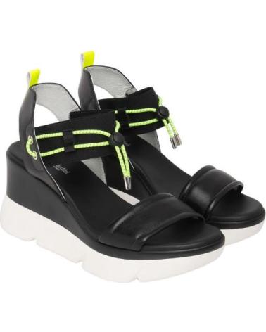 NERO GIARDINI SANDALIA CUÑA 8 CM, NEGRO, REF 1171472