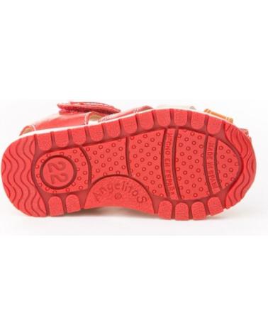 Sandali per Bambino ANGELITOS SANDALIA PIEL 446 ROJO