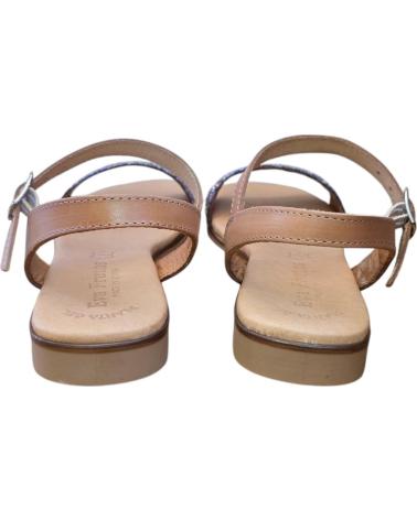EVA FRUTOS SANDALIAS PLANAS DE PIEL 3090 NATURAL GL MULTI, REF: 1173431 VARIOS COLORES