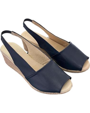 EVA FRUTOS SANDALIAS PIEL CUÑA 300 AZUL MARINO REF 1173526 VARIOS COLORES